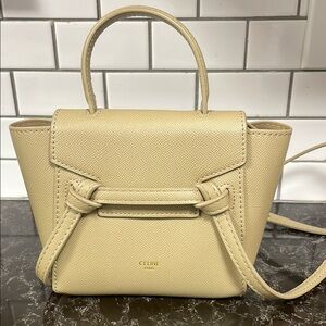 Mini tan handbag